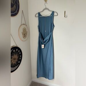 Sincerely Jules Blue Open Back Crystal Sleeveless Dress